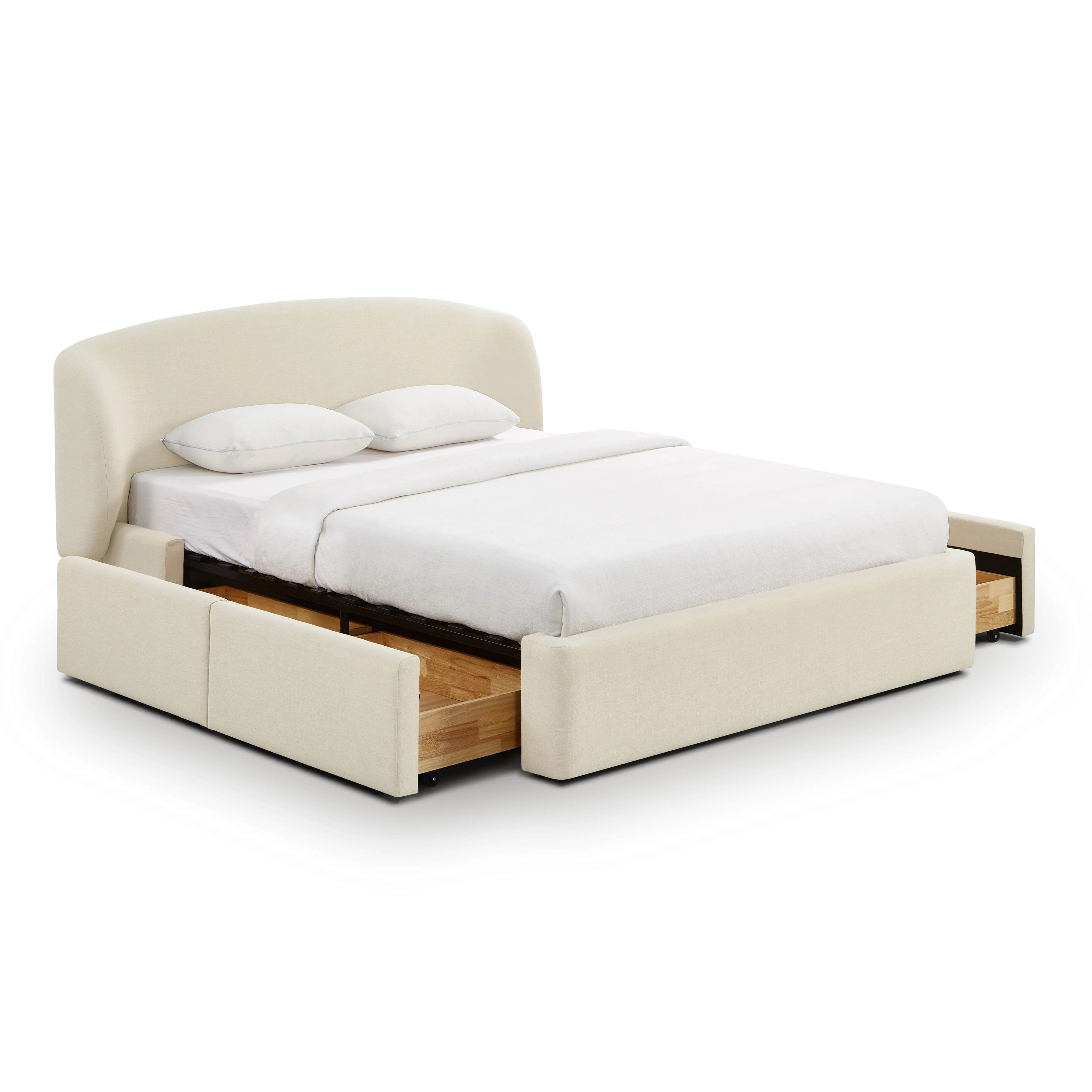 Corey Upcycled Performance Linen Storage Bed | TOV Furniture