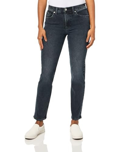 GAP Womens High Rise Straight Fit Denim Jeans Dark Wash 32 | Amazon (US)