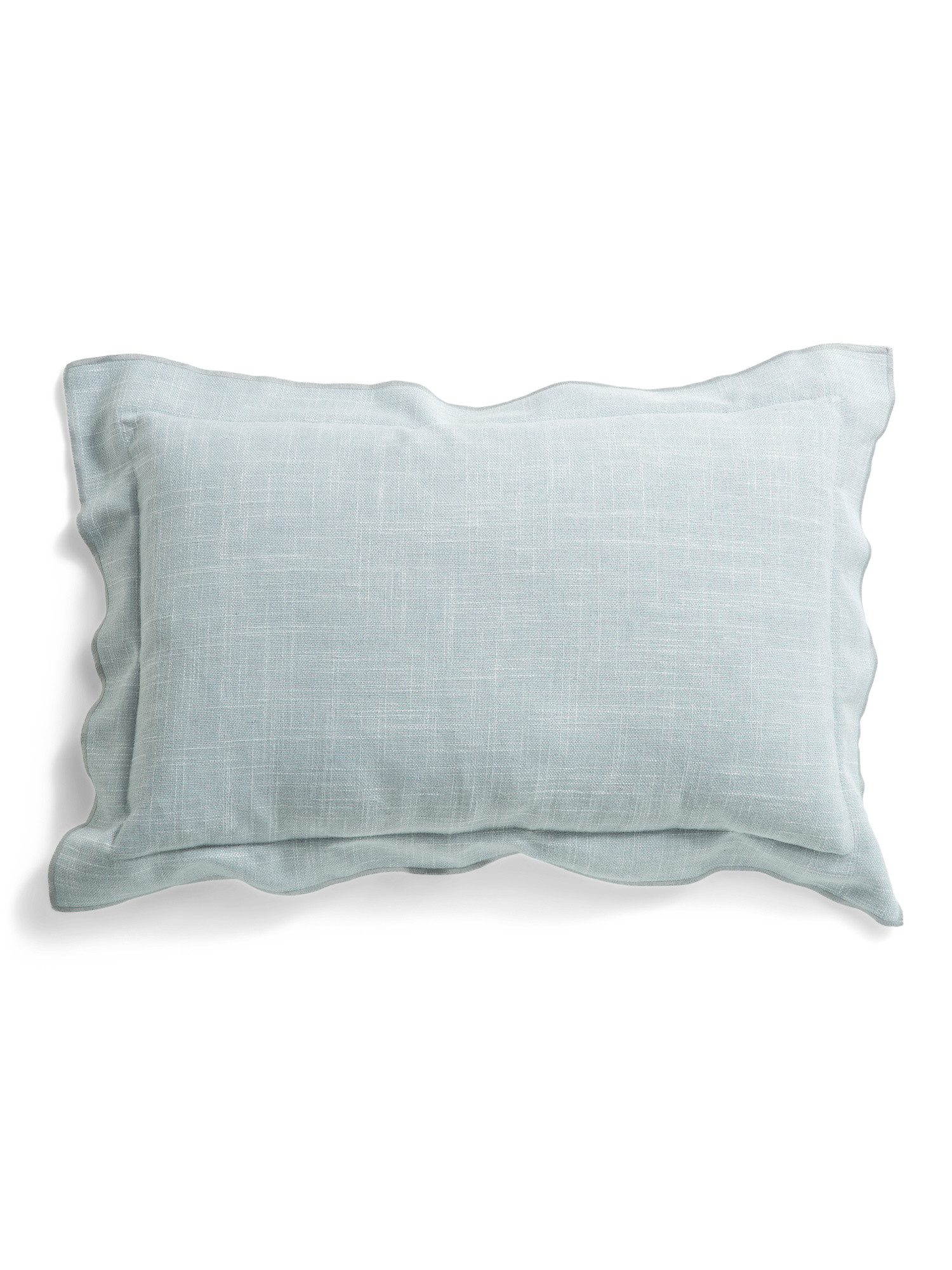 Made In Usa 13.5x21 Linen Blend Overfilled Double Flange Pillow | TJ Maxx