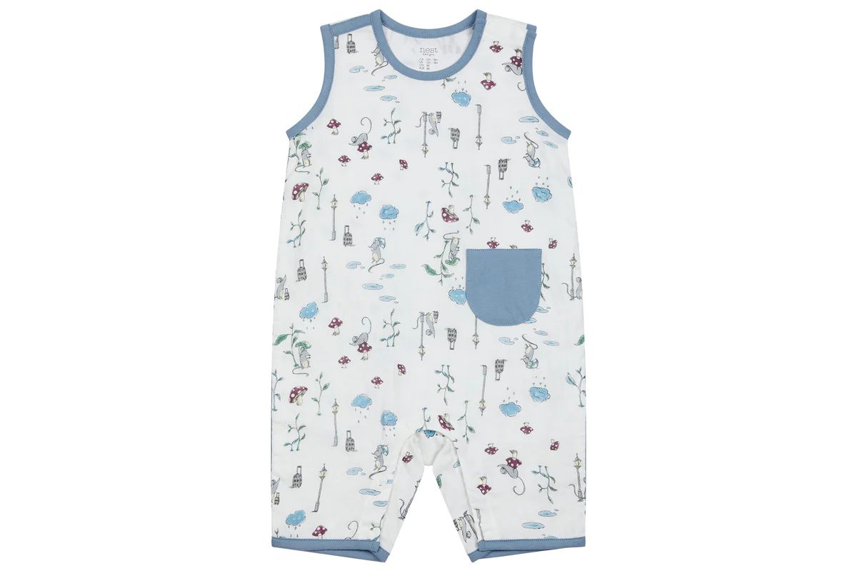 Bamboo Pima Sleeveless Romper - The Town Mouse & The Country Mouse | Nest Designs