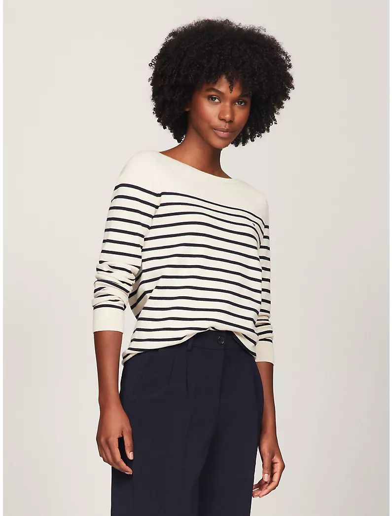 Stripe Boatneck Sweater | Tommy Hilfiger | Tommy Hilfiger (US)