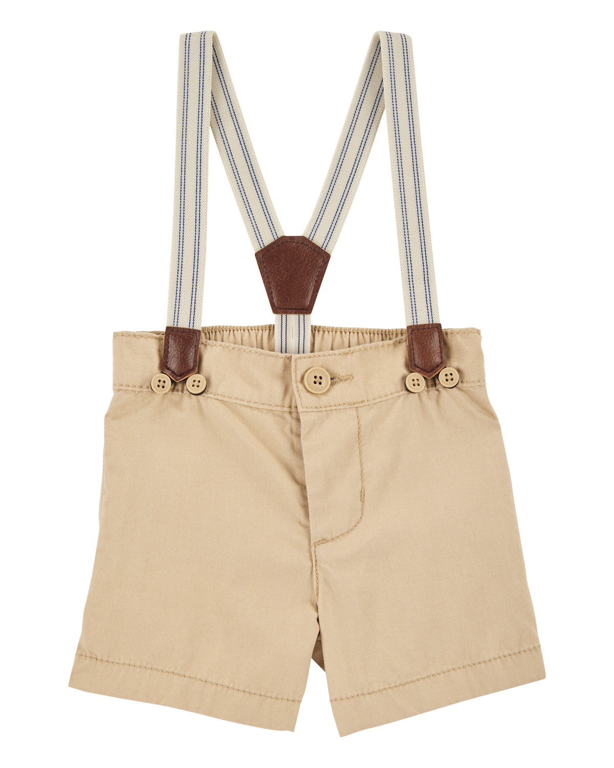 Baby Khaki Suspender Shorts - OshKosh | Carter's | Carter's Inc