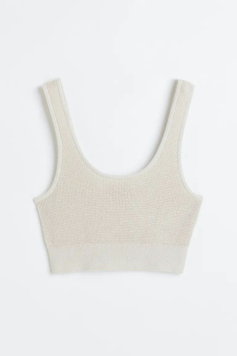 Waffle-knit Crop Top | H&M (US + CA)