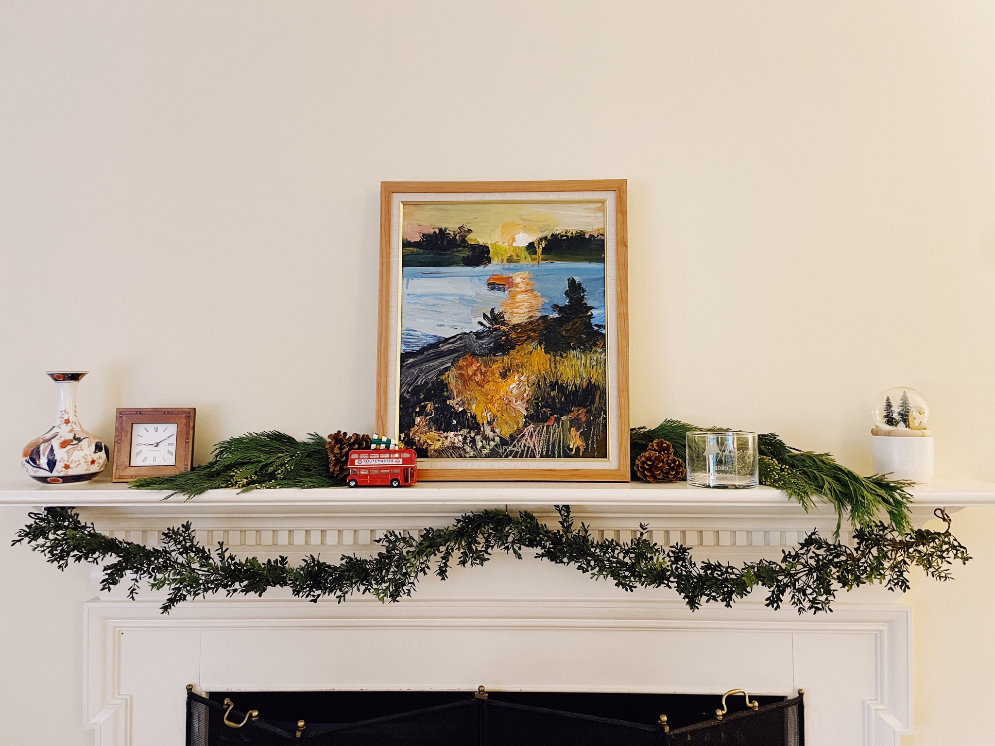 A favorite place to decorate 🎄 I love using fresh greenery for fragrant and elegant decor!

#LTKhome #LTKHoliday #LTKfindsunder50