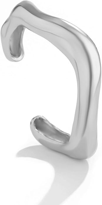 Chunky Gold Cuff Bracelet Arm Cuff Upper Gold Bangle Chunky Gold Bracelet Open Irregular Statemen... | Amazon (US)