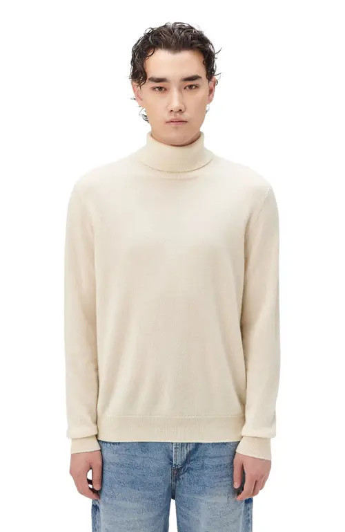 Gobi Cashmere Cashmere Turtle Neck Sweater in Off White at Nordstrom, Size Xx-Large Eu | Nordstrom