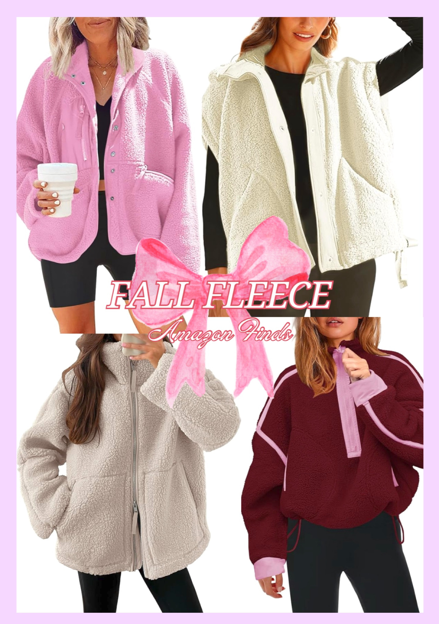 Fall outerwear! Cutest fleece finds on Amazon! 🧸

#LTKFindsUnder50 #LTKStyleTip #LTKSeasonal