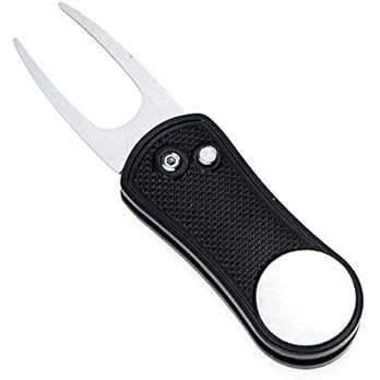 Mile High Life All Metal Foldable Golf Divot Tool with Pop-up Button & Magnetic Ball Marker (Mult... | Amazon (US)