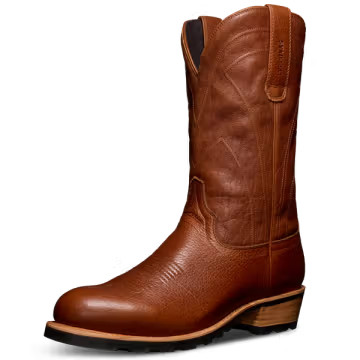 Ostrich Skin Cowboy Boots |  The Wyatt - Pecan | Tecovas | Tecovas