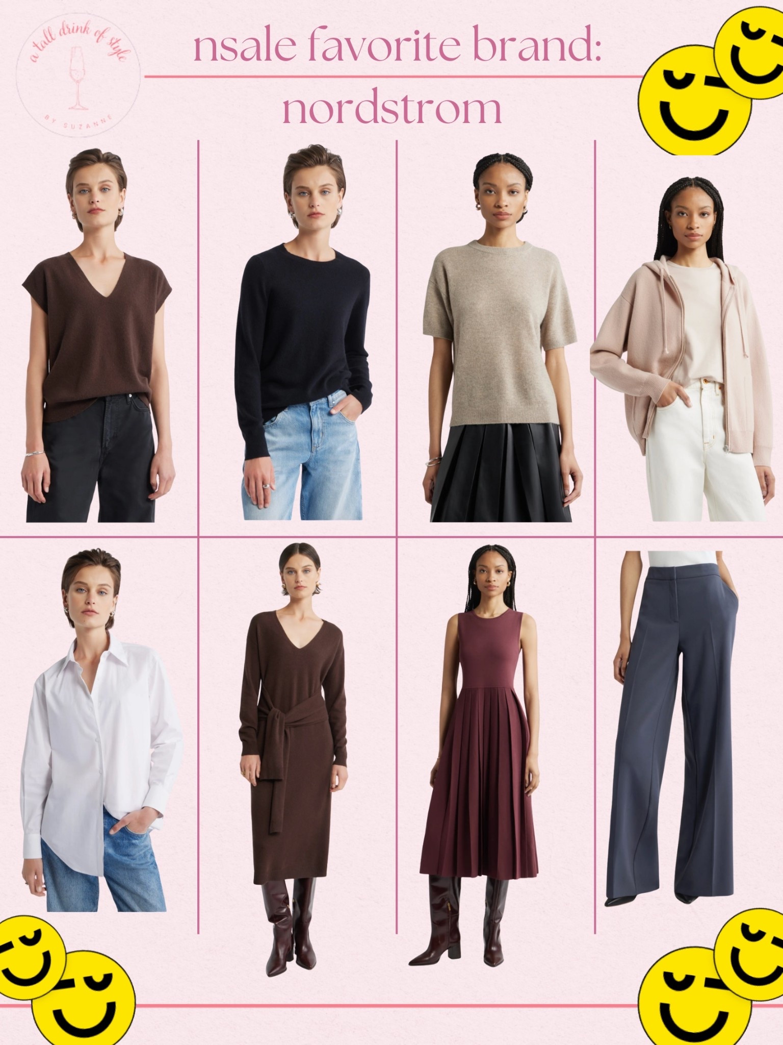 NSALE FAVORITE BRAND : NORDSTROM 

Hi friend! 👋 Thanks for your support! I’m so glad you’re here!
If you're tall, over 40, or just tired of fashion that doesn’t fit your life, you’re in the right place. I share classic, elevated outfit formulas that actually work on tall women (I’m 6’1” for reference!) and help you feel confident getting dressed again.
I am your resource for timeless, elevated fashion for women over 40 (and tall women)
Age: 55
Height: 6’1”
Tops: S/M
Bottoms: 8/10
Dresses: 8/M
Over 50 fashion, tall fashion, workwear, everyday outfits, timeless outfits, Classic Outfits, Nordstrom sale, anniversary sale, neutral finds, CASHMERE , cardigan, trousers, slacks, office wear, elevated basics, sweater dress 

#LTKWorkwear #LTKSaleAlert #LTKStyleTip