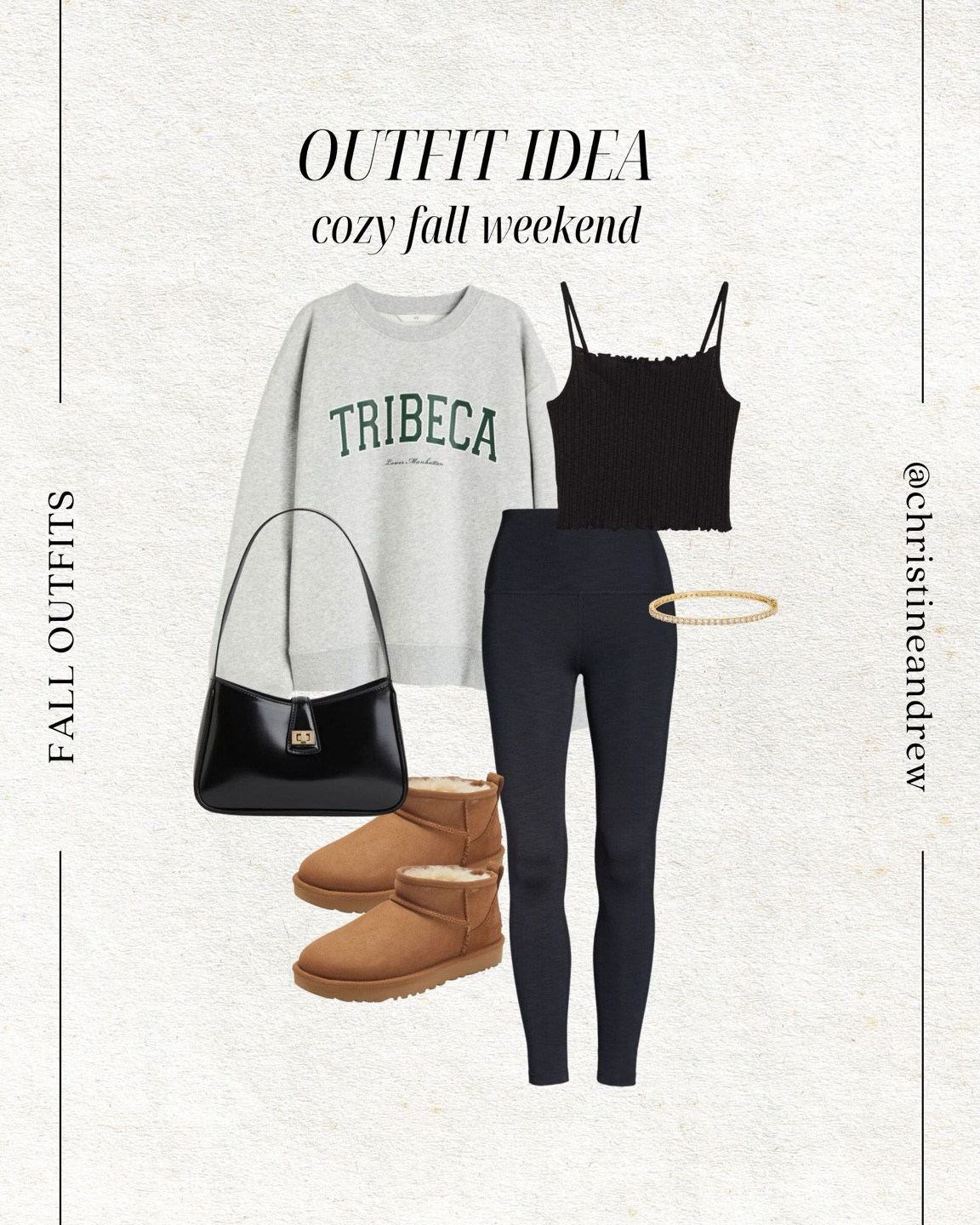 Cozy fall weekend outfit idea 🤎🍂

Fall style; fall outfit; mom style; casual style; school drop off outfit; chestnut Uggs; ultra mini Ugg; black leggings; H&M; Nordstrom; Christine Andrew 

#LTKstyletip #LTKfindsunder50 #LTKshoecrush