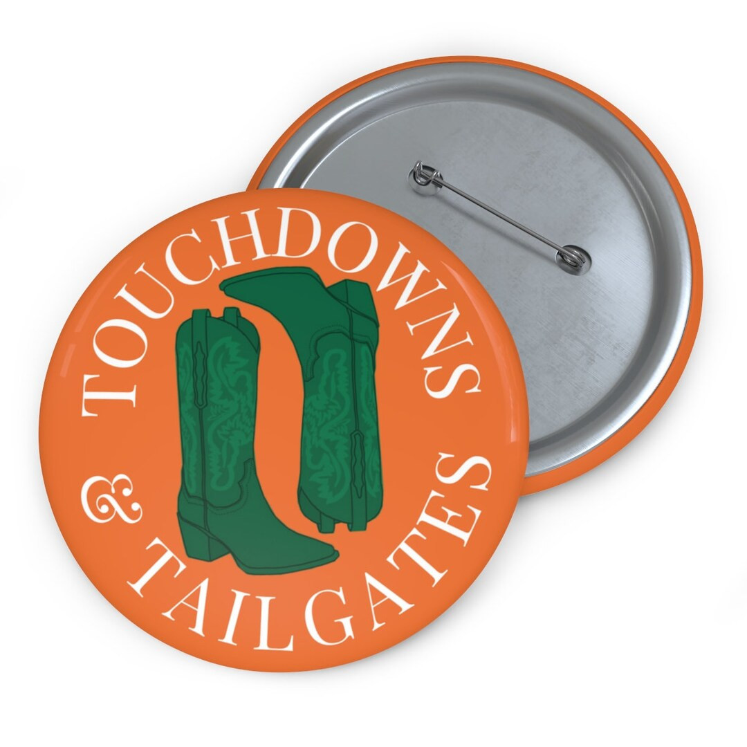 Touchdowns and Tailgates Button Tailgate Button Game Day - Etsy | Etsy (US)