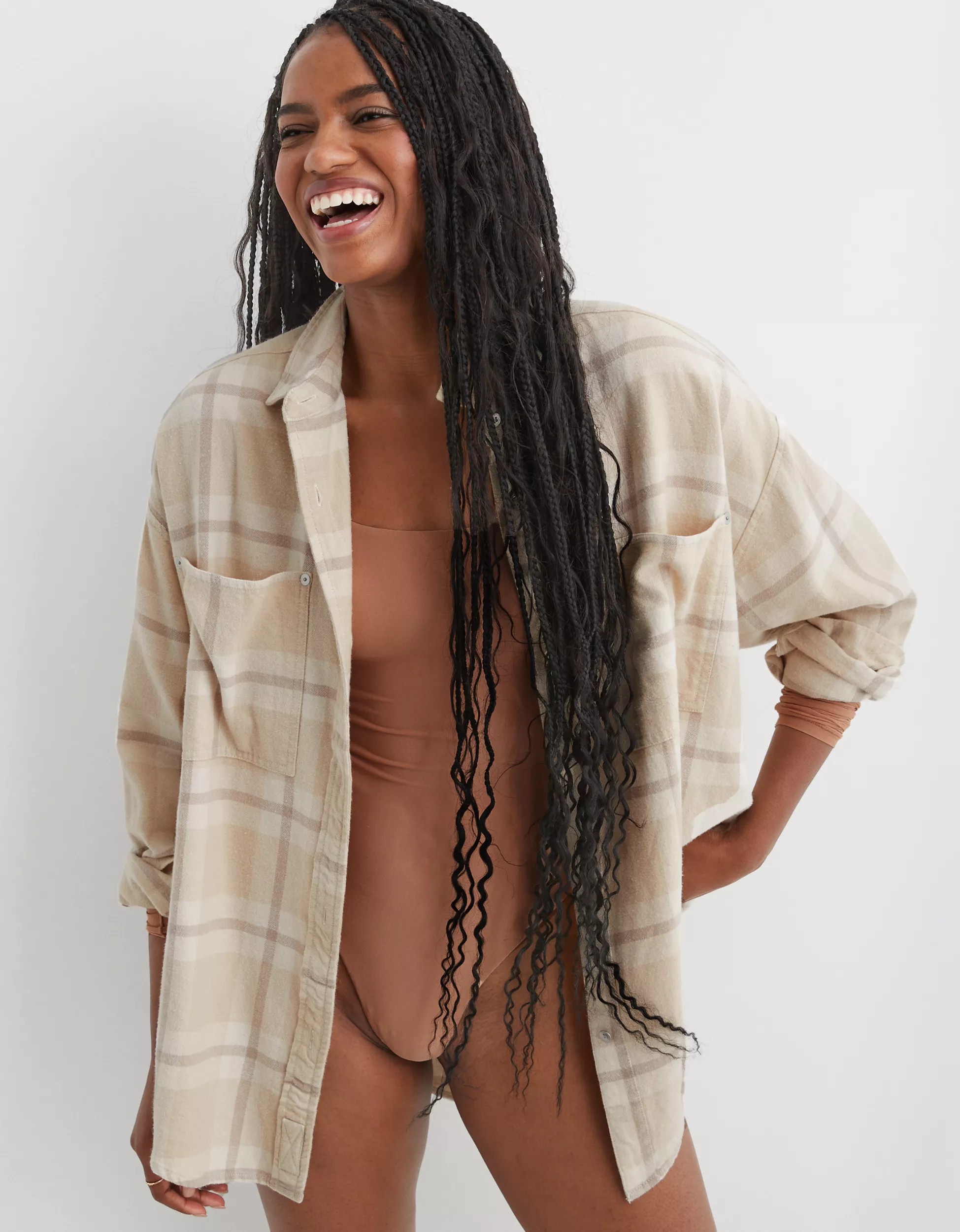 Aerie Anytime Fave Flannel Shirt | Aerie