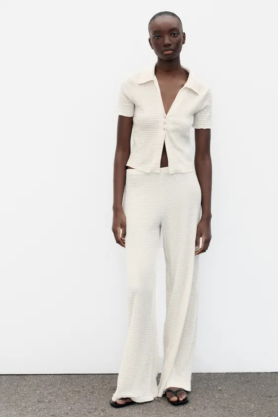 TEXTURED CROPPED JACKET | Zara UK