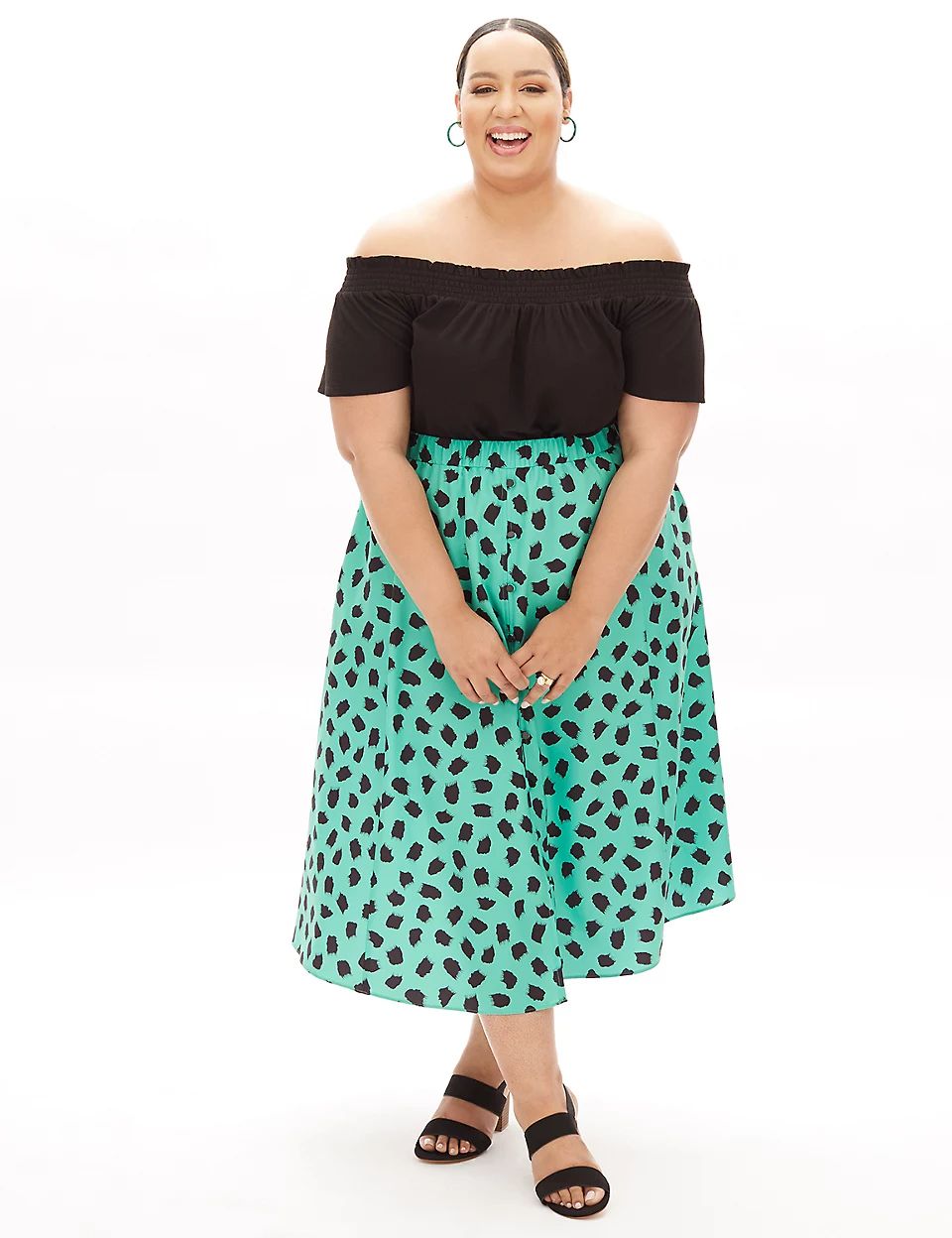 Beauticurve Pull-On Midi Skirt | Lane Bryant (US)