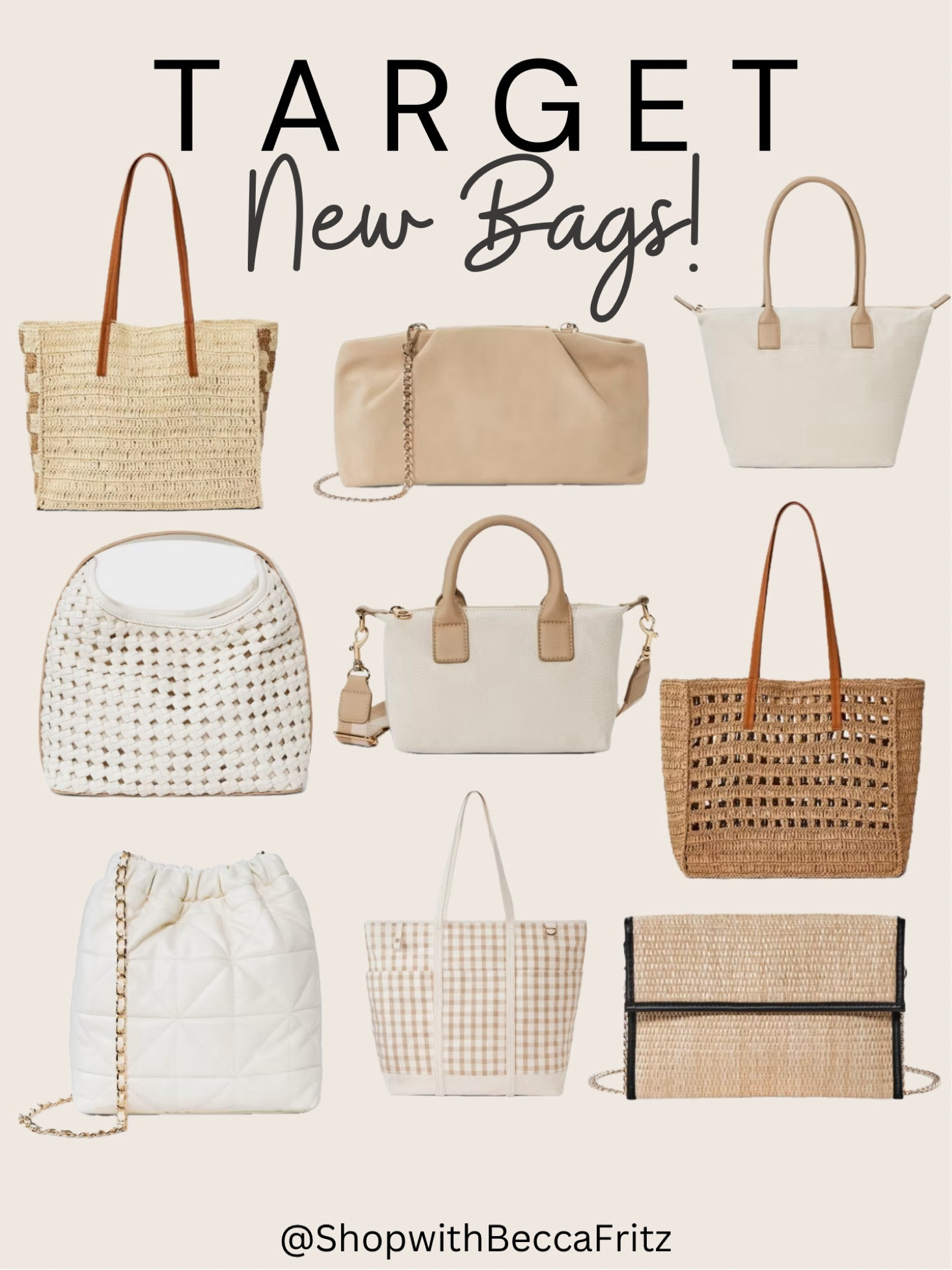 The clock is ticking! ⏰ Fresh spring handbag styles have just dropped at 🎯! Shop early for the best selection! #Handbags #TargetStyle #SpringFashion

#LTKSaleAlert #LTKFindsUnder50 #LTKItBag