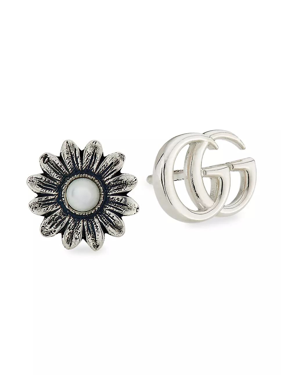 Double G Flower Stud Earrings | Saks Fifth Avenue