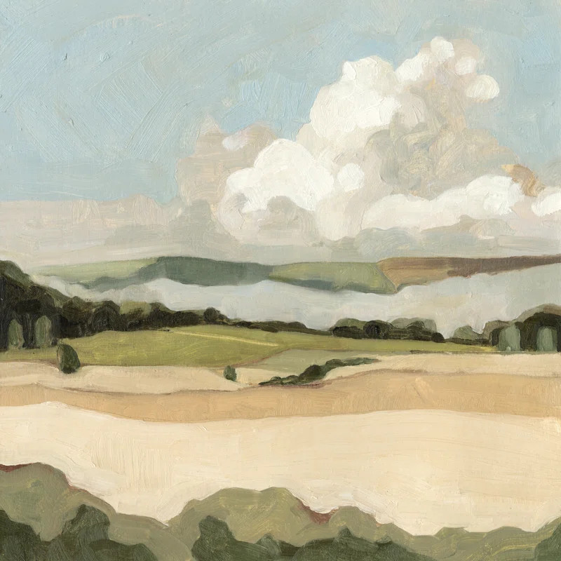 'Cumulus Landscape II' Painting on Canvas | Wayfair North America