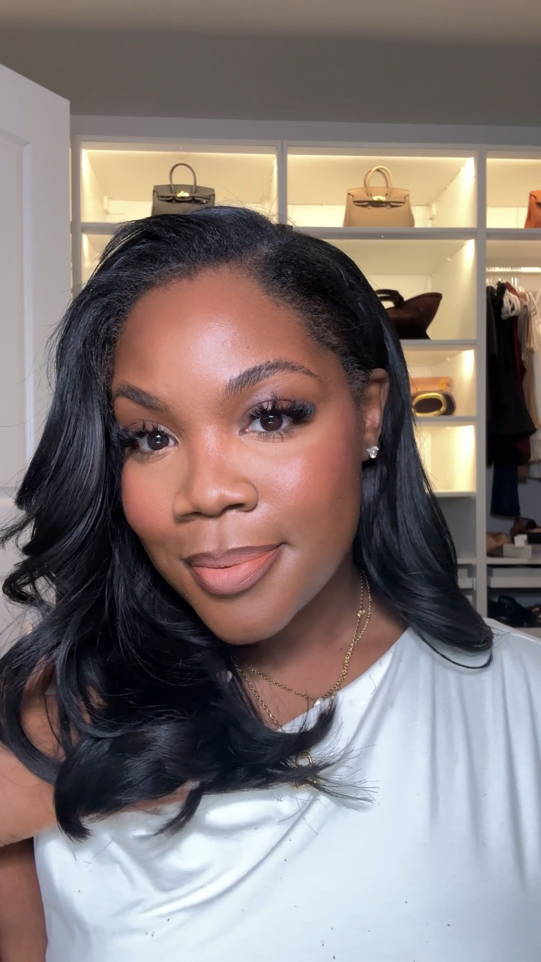 My soft glam makeup routine - all of the products are on discount for the Sephora sale now!

SHADES:

Charlotte Tilbury Flawless Filter: Shade 7
Giorgio Armani Foundation: Shade 13
Hourglass Concealer: Brandy
Too Faced Concealer: Sand
Rare Beauty Blush: Joy
NARS Blush: Orgasm Rush
Laura Mercier Setting Powder: Translucent Honey
Saie Beauty Bronzer: Deep Bronze
Charlotte Tilbury Bronzer
Sephora Collection Lip Liner: Molasses
Charlotte Tilbury Matte Lipstick: Honey Blur
Anastasia Beverly Hills Lip Velvet: Peachy Nude

#LTKBeauty #LTKMidsize #LTKSaleAlert