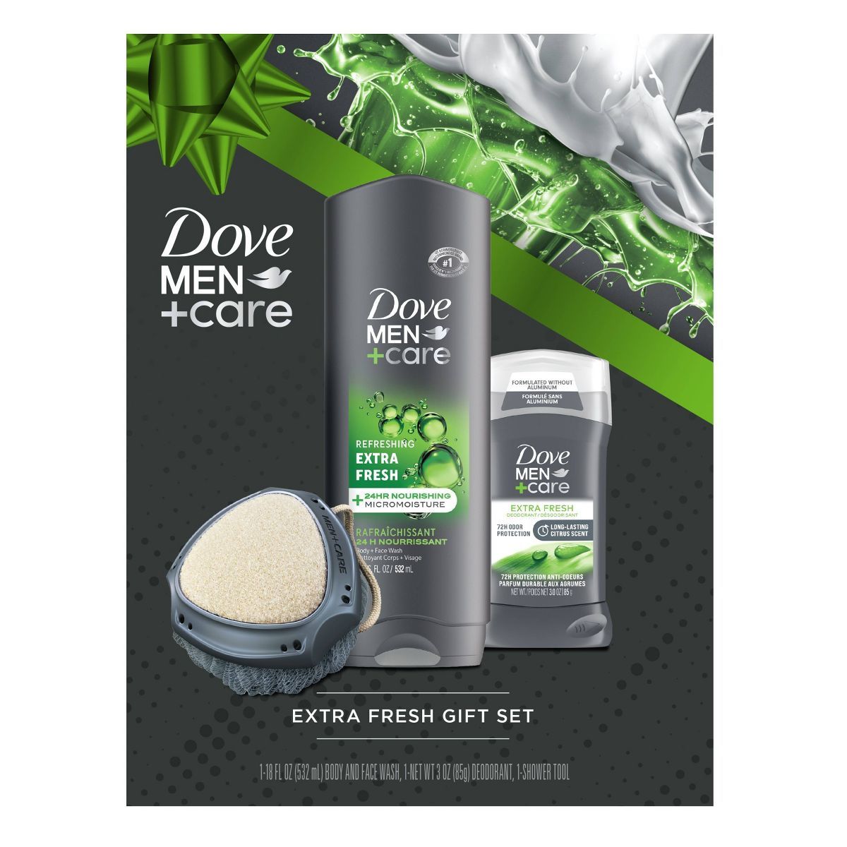 Dove Men+Care Extra Fresh Gift Set - 3ct/21 fl oz | Target
