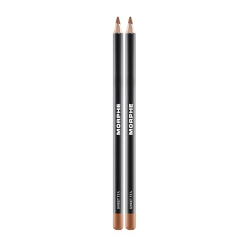 Morphe Color Pencil Bundle - Cream Lip Liner Pencil with a Zero-Tugging Formula - Effortlessly Lines, Defines & Shapes Lips - Sweet Tea (2 Count) | Amazon (US)