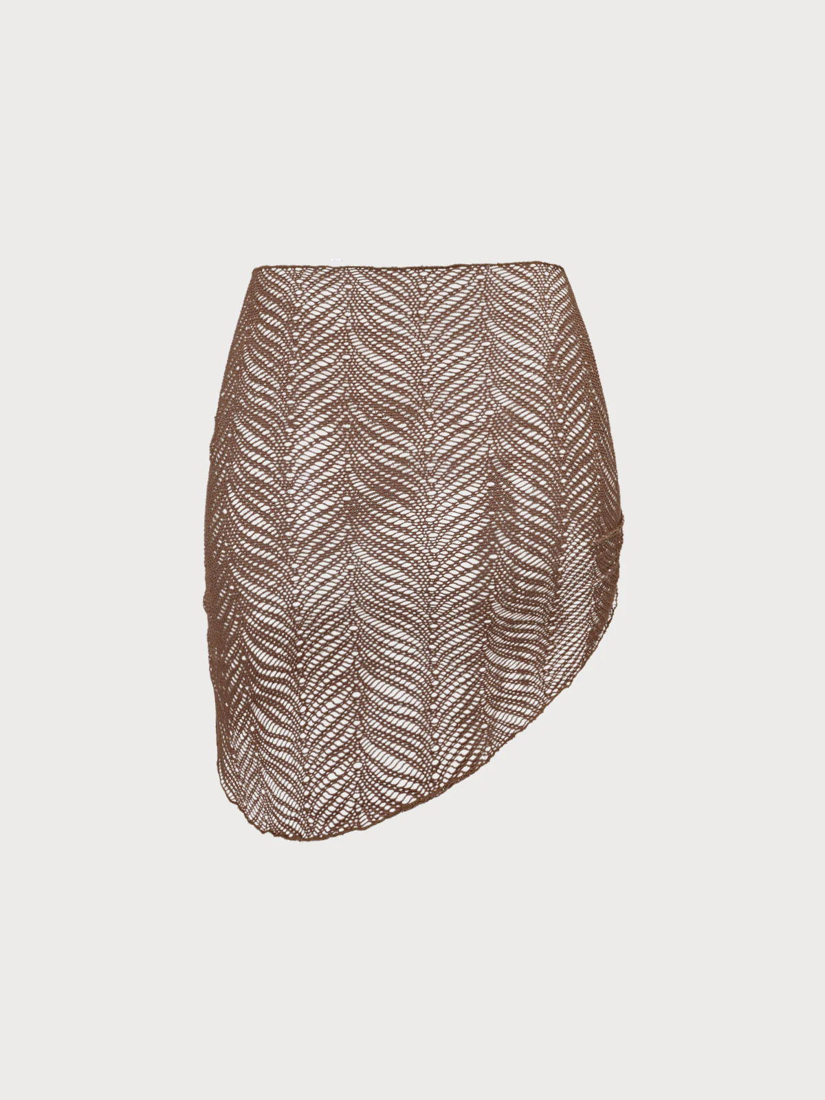 Brown Crochet Cover-Up Skirt & Reviews - Brown - Sustainable Cover-ups | BERLOOK | BERLOOK
