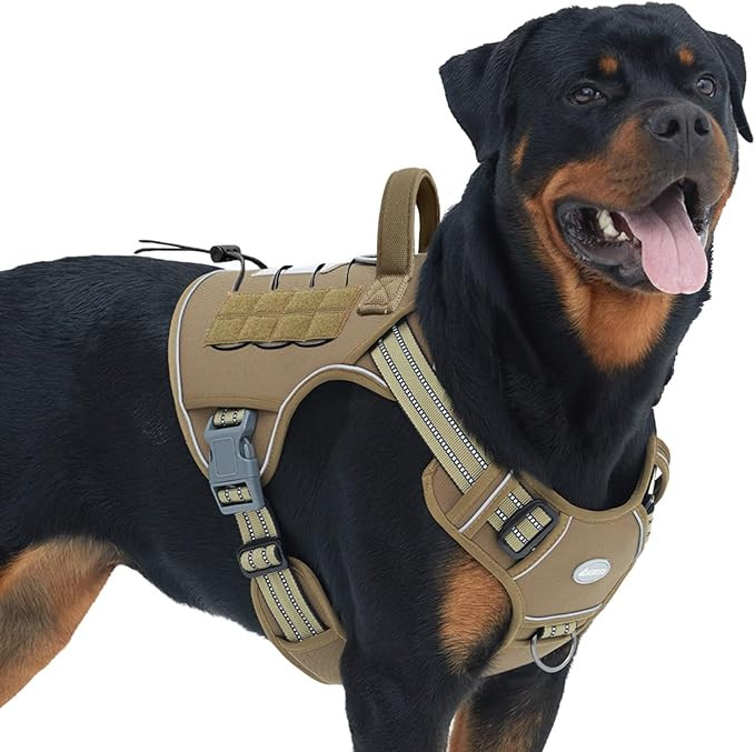 Auroth Tactical Dog Harness for Large Dogs No Pull Adjustable Pet Harness Reflective K9 Working T... | Amazon (US)