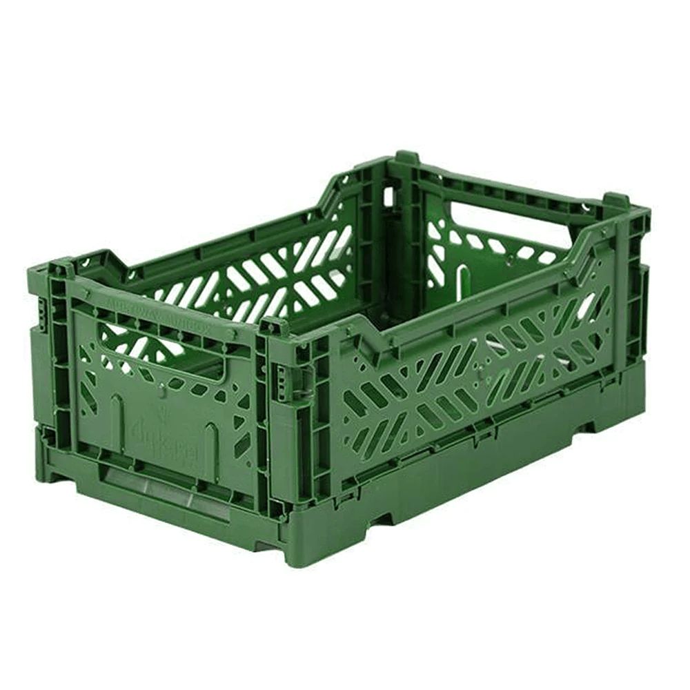 Folding Crate, Dark Green - 2 Size Options | Shop Sweet Lulu