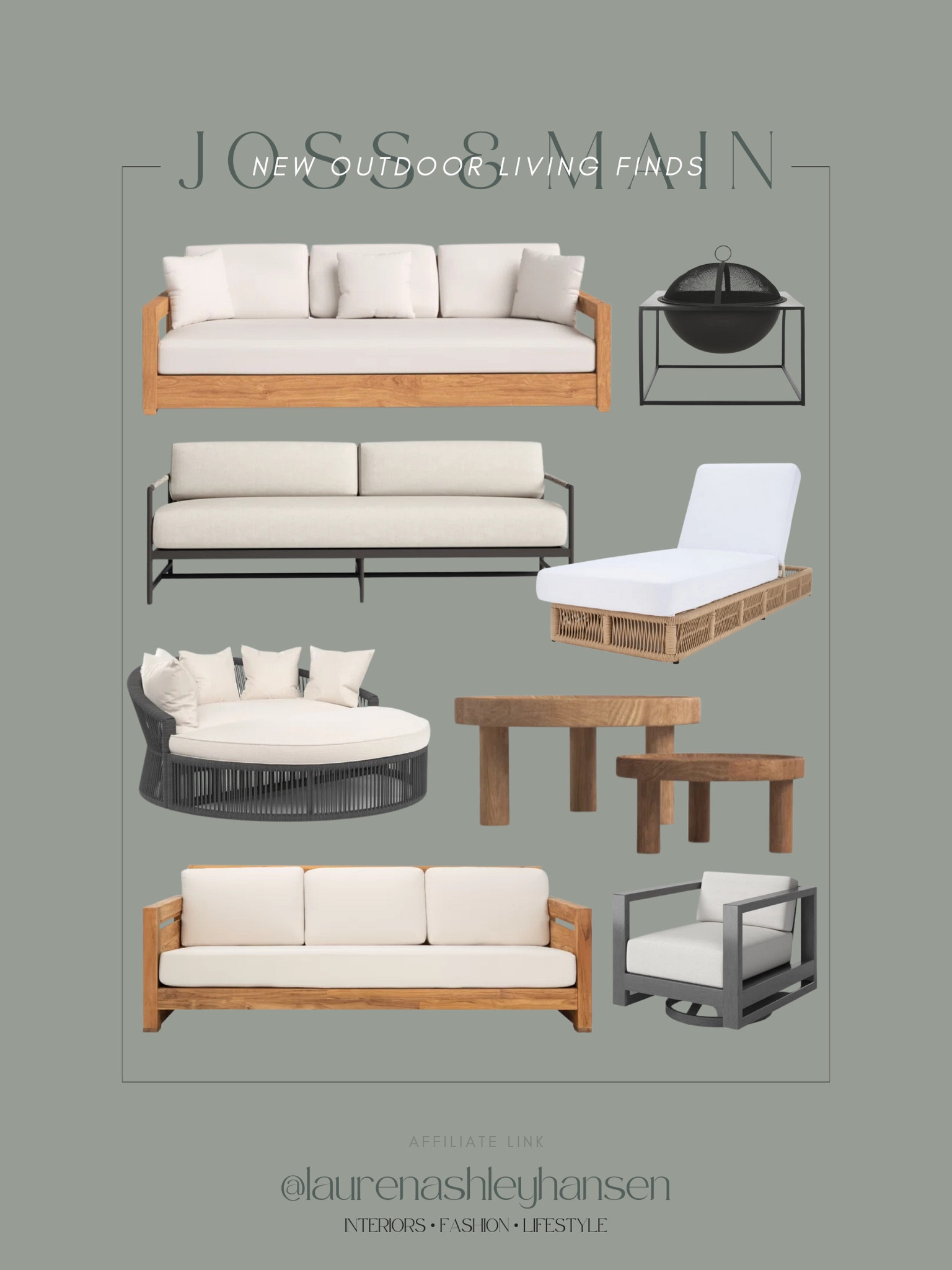 I’m obsessed with these outdoor living finds from Joss & Main! The detail of these pieces from the curved wood frame to the woven wicker bases are so timeless and so pretty! Can’t wait for patio season! 

#LTKhome #LTKSeasonal #LTKstyletip