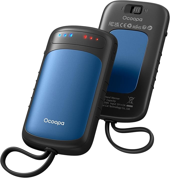 OCOOPA Dual-Sided Hand Warmers Rechargeable 2 Pack, Stocking Stuffers for Men Women Teens Boys Gi... | Amazon (US)