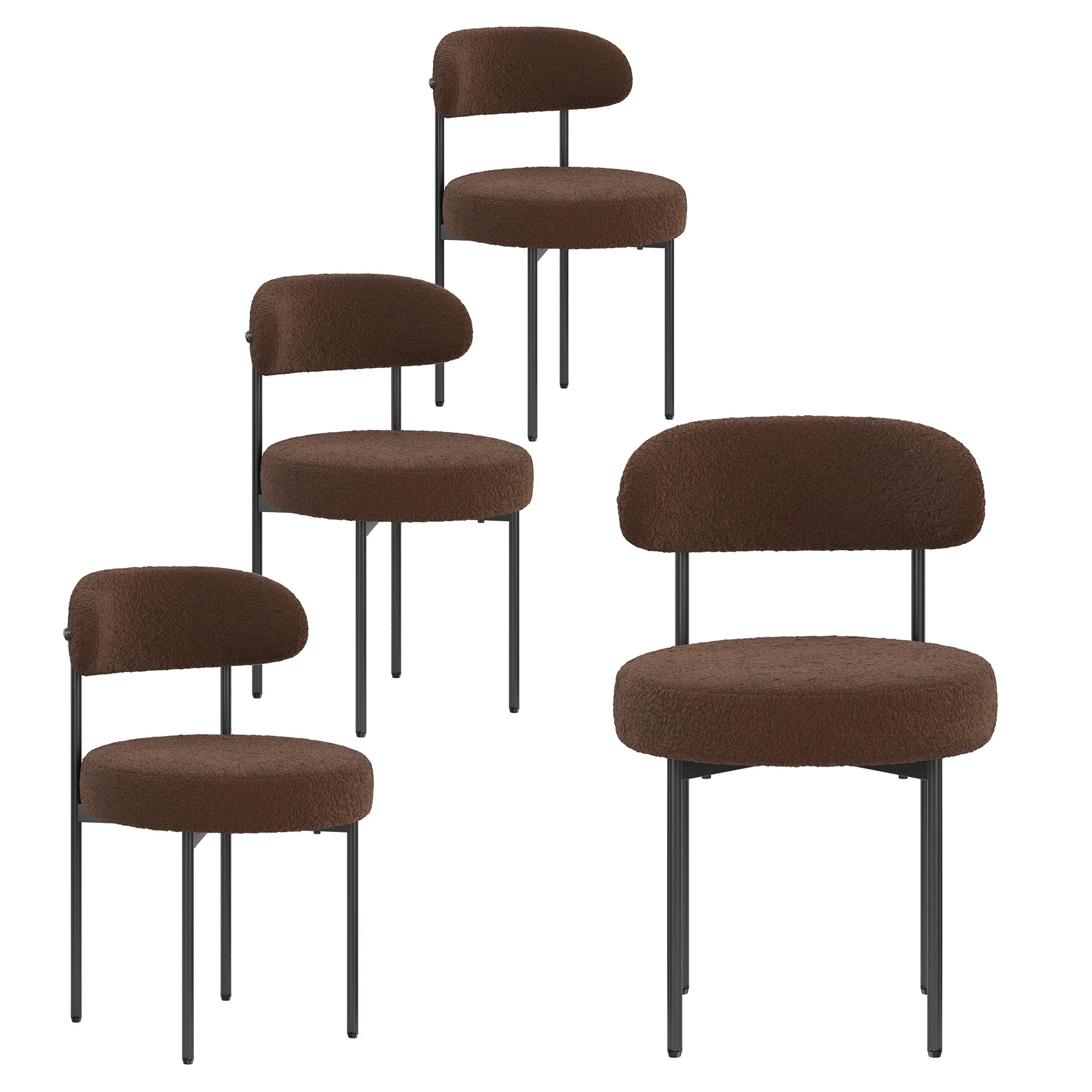 Keerthika Upholstered Dining Chair (Set of 4) | Wayfair North America