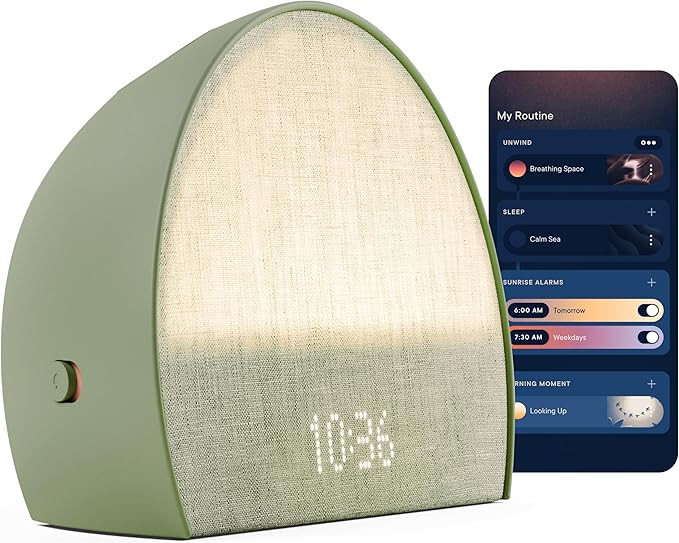 Hatch Restore 2 Sunrise Alarm Clock, Sound Machine, Smart Light (Sage) ー Your Smart Sleep Clock... | Amazon (US)