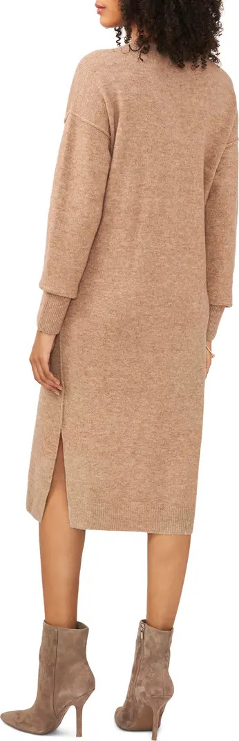 Exposed Seam Long Sleeve Sweater Dress | Nordstrom