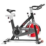 Sunny Health & Fitness Indoor Cycling Exercise Bike with Heavy-Duty 49 LB Chrome Flywheel, Stationar | Amazon (US)