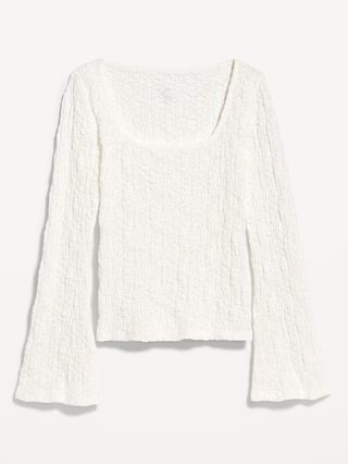 Textured Scoop-Neck Top | Old Navy (US)