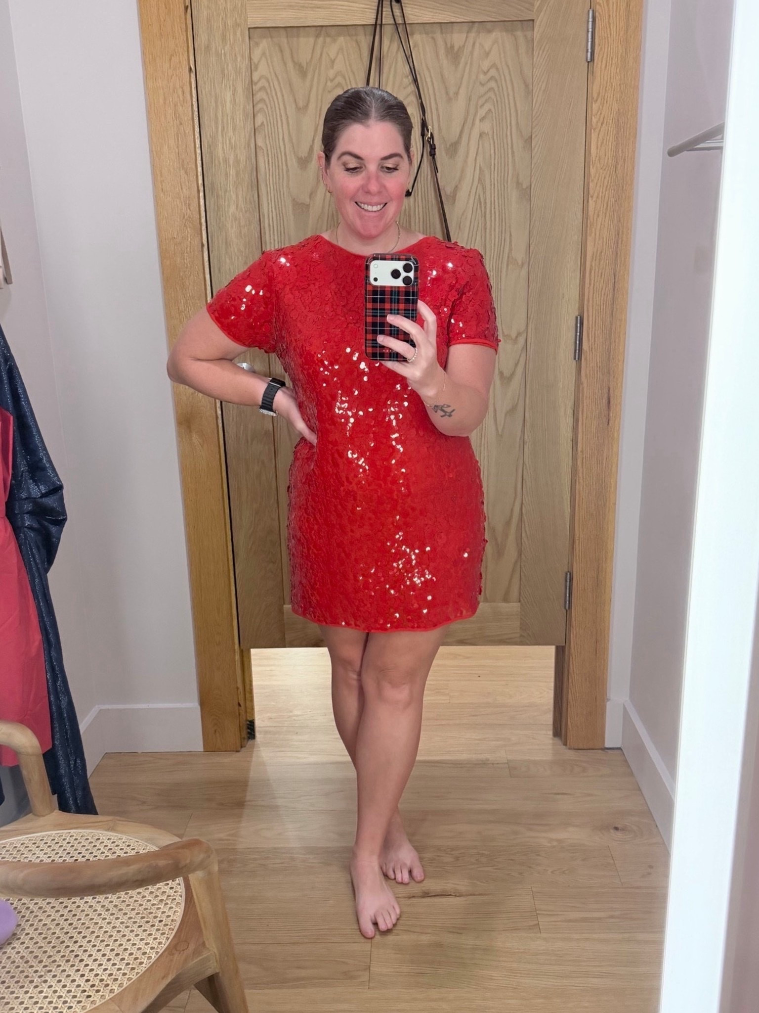 Red sequins are a win for the whole holiday season! This dress is from loft, it runs TTS and it is on sale for $54, plus you get an additional 15% off in your cart! 

#LTKSeasonal #LTKHoliday #LTKFindsUnder100