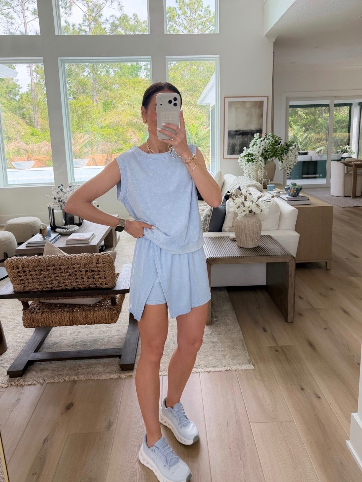 This set is so cute for spring and feels like you’re wearing loungewear but looks completely put together. The soft blue color is so fresh and it’s perfect for errands, walks, or travel days.

matching set outfit, spring athleisure, comfy casual outfit, travel outfit idea, everyday outfit, sporty chic look, lightweight set, blue outfit ideas, casual spring style, amazon activewear, annabrstyle

#LTKootd #LTKOver40 #LTKActive