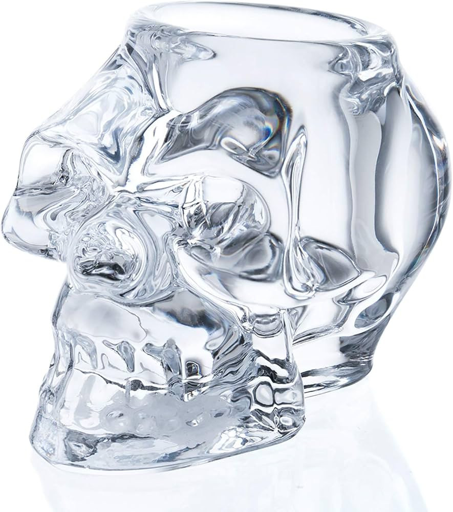 Diamond Star Glass Candle Holder Skull Halloween Tealight Candle Holder Decorative Votive Candle ... | Amazon (US)