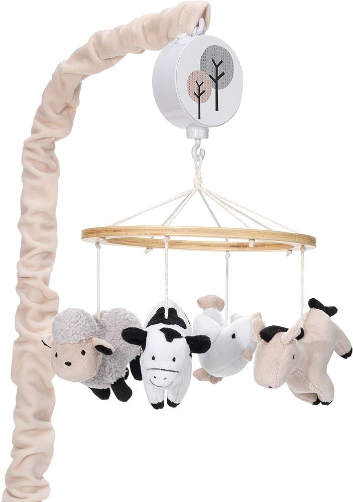 Lambs & Ivy Baby Farm Animals Musical Baby Crib Mobile Soother Toy | Amazon (US)