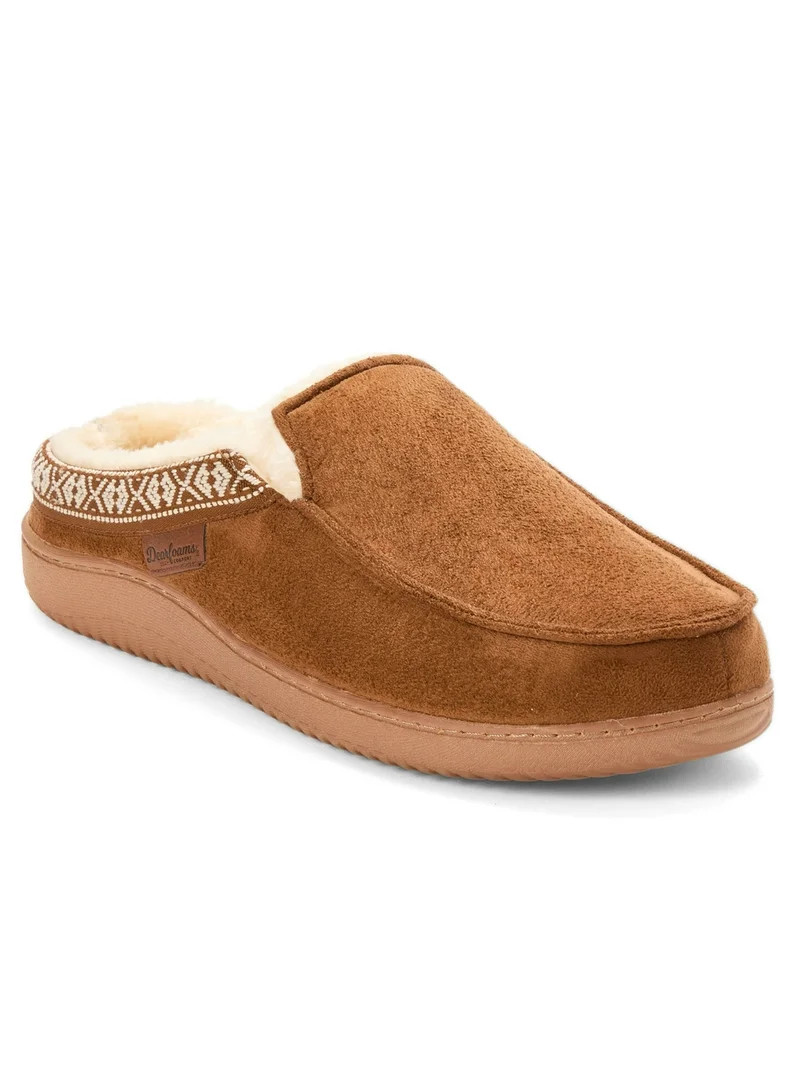 Dearfoams Cozy Comfort Men's Microsuede Clog Slippers | Walmart (US)