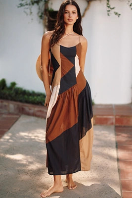 Celandine Sleeveless Drop-Waist Midi Dress | Anthropologie (US)