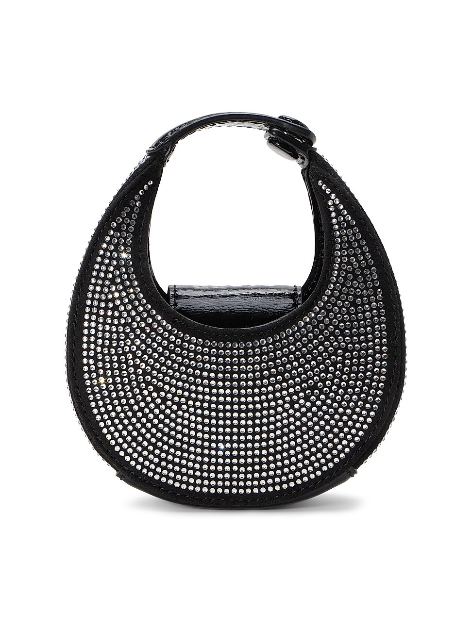 Women's Micro Moon Crystal Hobo Bag - Black - Black | Saks Fifth Avenue