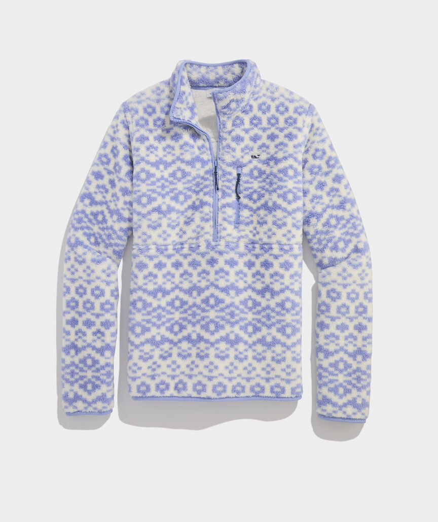 OUTLET Women's Fair Isle Fuzzy Classic Quarter-Zip | vineyard vines