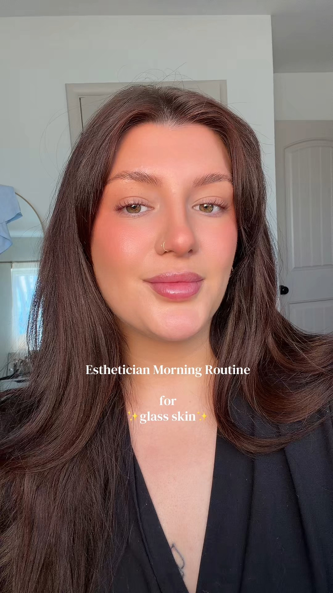 Morning glass skin routine of an esthetician ☀️

#LTKmorningroutine #LTKBeauty #LTKselfcare