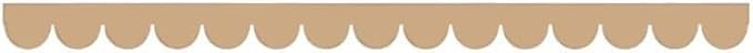 6 Pack of 24 Inch Unfinished Wooden Scalloped Moulding Trim | Amazon (US)