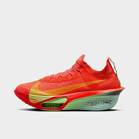 Nike Women's Air Zoom Alphafly 3 Running Shoes in Bright Crimson/Cave Purple/Lime Blast Size: 10.0 | Finish Line (US)