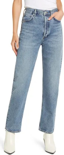 Women's '90s Pinch High Waist Straight Leg Organic Cotton Jeans | Nordstrom