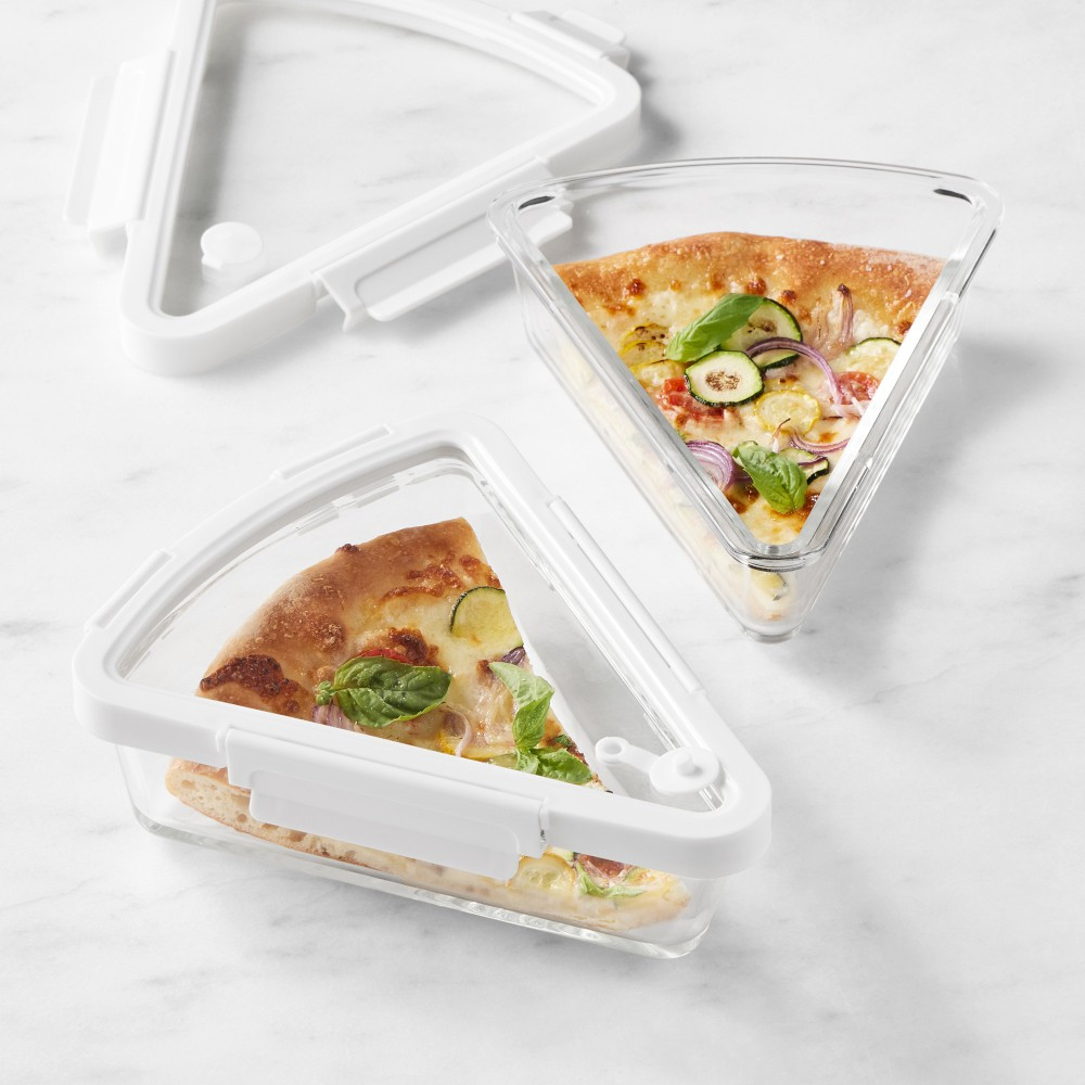 Hold Everything Glass Pizza Storage Containers, 4-Piece Set | Williams-Sonoma