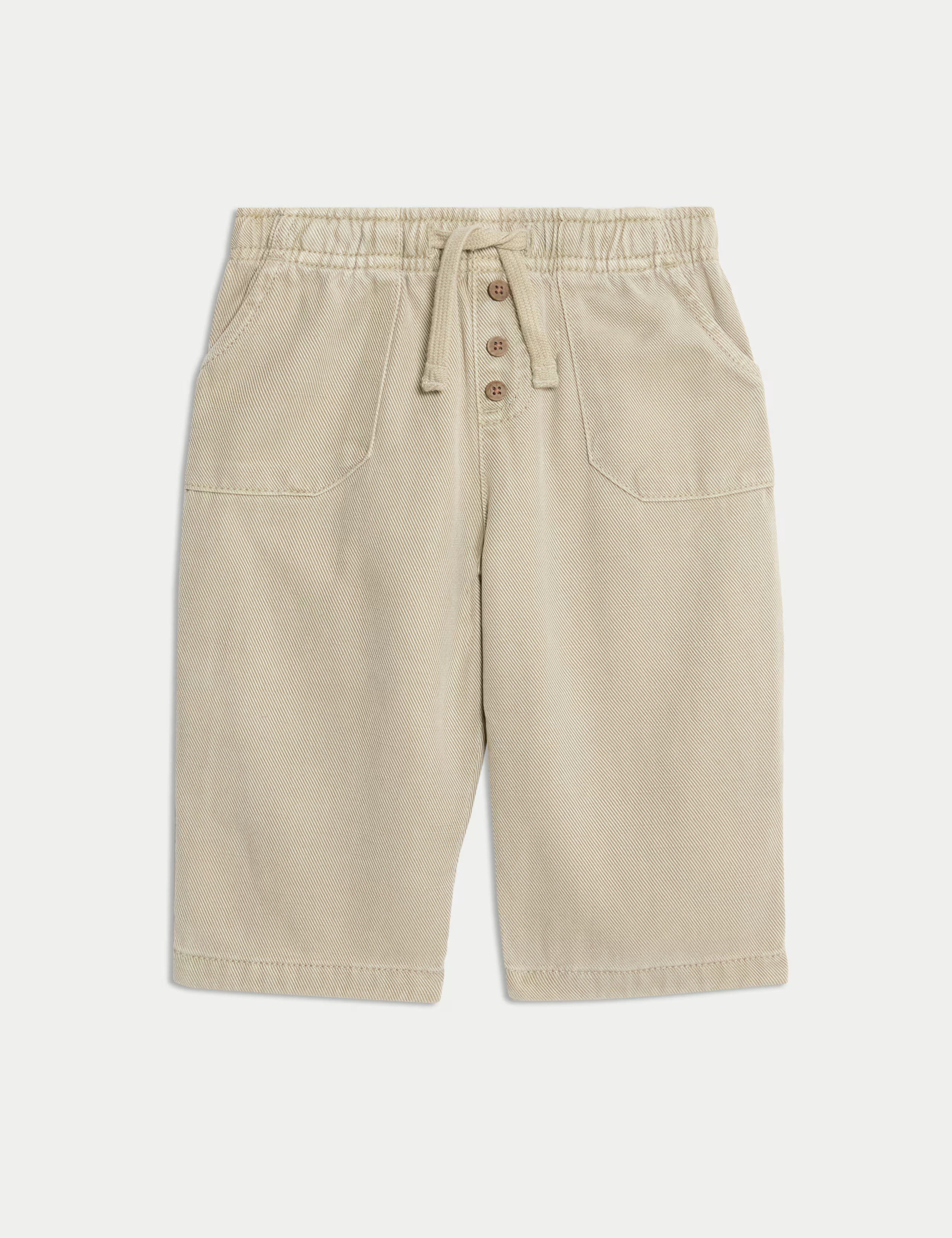Cotton Blend Plain Trousers (0-6 Yrs) | M&S Collection at M&S | Marks & Spencer (UK)