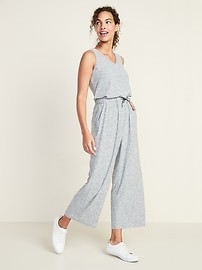 Breathe ON Waist-Defined Sleeveless Jumpsuit for Women | Old Navy US